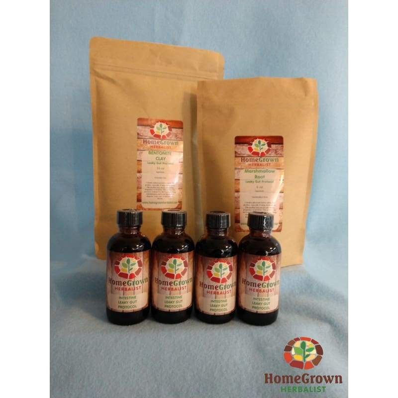 Intestine - Leaky Gut Kit - Herb Formula HomeGrown Herbalist Cleanse Digestive Immune System Formulas Nutritive & Support Formulas