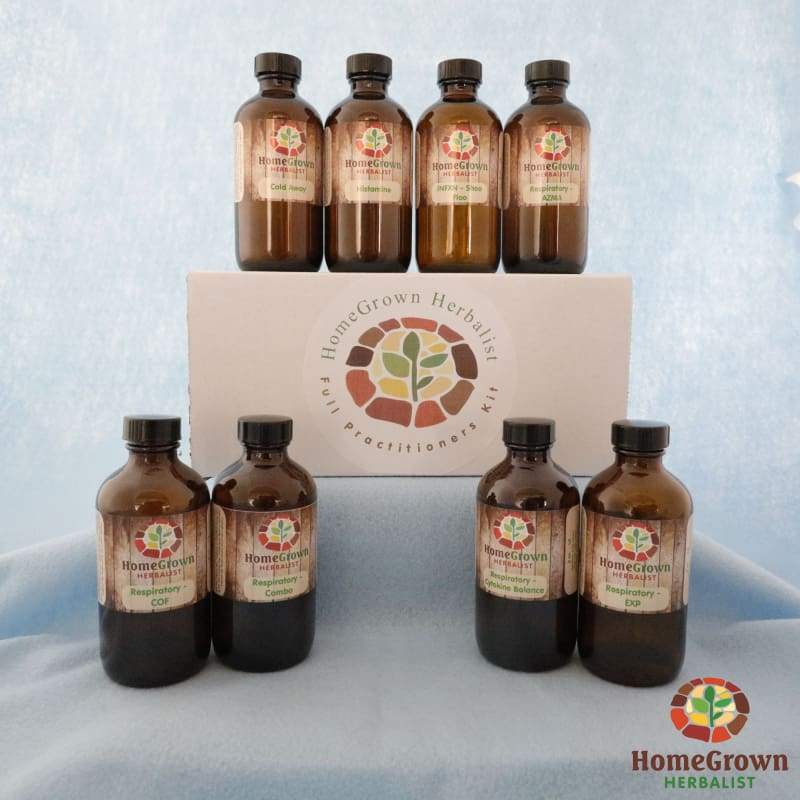 Respiratory Preparedness Kit - 4oz Bottles - Herb Kits HomeGrown Herbalist herb kit resp